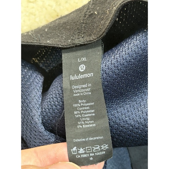 Lululemon Fast and Free Running Hat Cap Mens Large XL Blue Mesh Outdoor - Picture 8 of 8